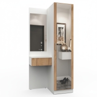 Набор мебели для прихожей "Марсель-153" МР 01-153 В2160 Ш1000 Г580 (ЛДСП Дуб крафт золотой) Набор мебели для прихожей "Марсель-153" МР 01-153 В2160 Ш1000 Г580 (ЛДСП Дуб крафт золотой)